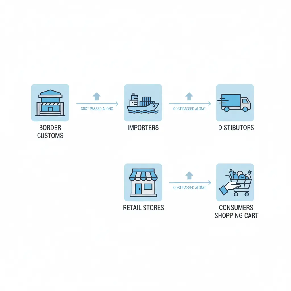 How tariffs flow from border to grocery shelf